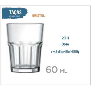 Imagem de 24 Copos Bristol 60ml - Licor - Cachaça - Tequila - Nadir Figueiredo