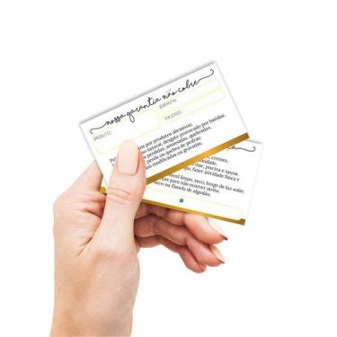 Imagem de Cartão Certificado de Garantia - E cuidados com sua peça - Bijouteria 