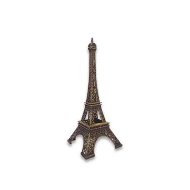 Imagem de Torre Eiffel Paris Enfeite Miniatura Decoração de Metal 18cm - Onyx