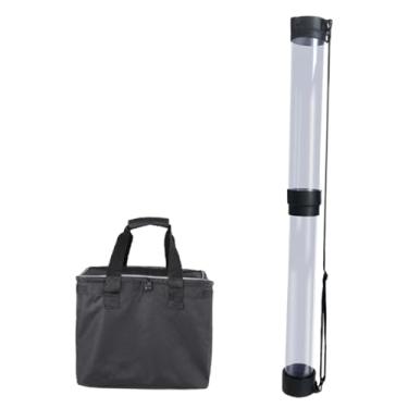 Imagem de UGPLM Bola de tênis retriever, selecionador de bola de tênis, tubo superior retrátil, portátil com alça de ombro, ferramenta de de coletor