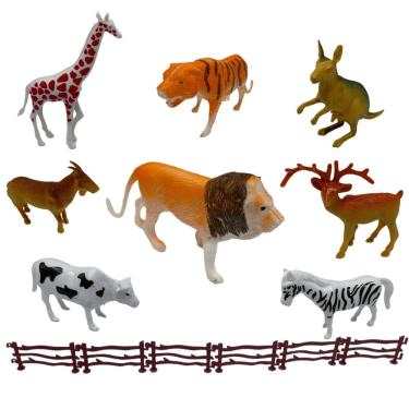 Imagem de 8 Animais Plástico Reino Animal Savana África Zoológico