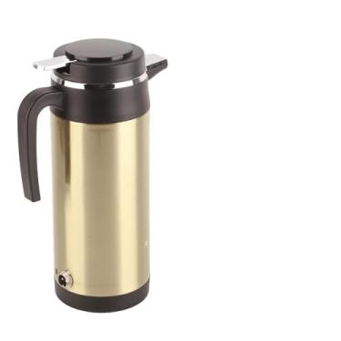 Imagem de Chaleira Elétrica de Aço Inoxidável para Viagem, Garrafa Térmica de Aquecimento para Viagens Rodoviárias