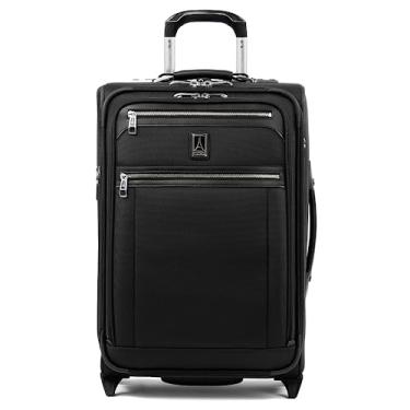 Imagem de Travelpro Mala vertical expansível Platinum Elite Softside, Sombra preta, Carry-On 22-Inch, Bagagem vertical expansível de softside Platinum Elite