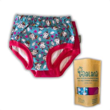 Imagem de Kit 2 Calcinhas Desfralde Malana Eco Premium - Absorvente Impermeável (M (14 a 18 g))