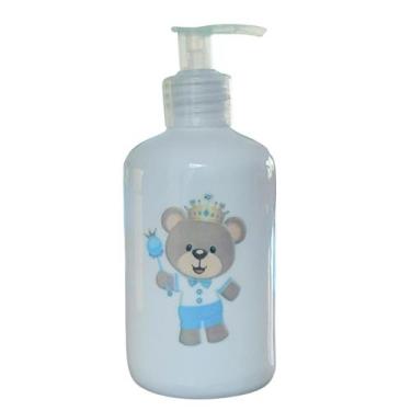 Imagem de Porta Álcool Gel / Sabonete Líquido 300ml Ursinho Realeza - Saboneteir
