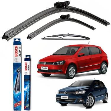 Imagem de KIT 3 palheta limpador parabrisa ORIGINAL Bosch GOL G6 2013 2014 2015 