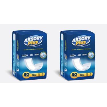 Imagem de Kit Absorvente Geriátrico Absorv Plus Tamanho Único - 100 Unidades