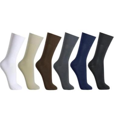 Imagem de Meia Social Lupo Poliamida Classica Unidade 1100U, Branco, 37/44