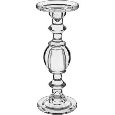 Imagem de CASTIÇAL PORTA VELA DECORATIVO HOME&CO ECO CRYSTAL 29x11x11cm TRANSPARENTE