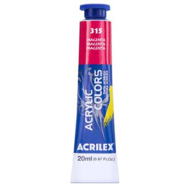 Imagem de Tinta Acrylic Colors Acrilex 20ml 315 Magenta, 315 - MAGENTA