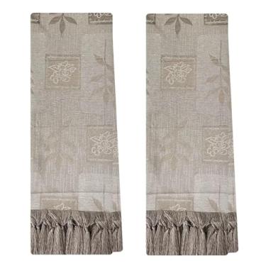 Imagem de 2 Mantas Xale Para Poltrona Pequena Peseira 0,70 X 1,80 (PATCHWORK 72 CINZA E OFF WHITE)