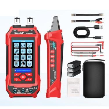 Imagem de nasedal Testador De Cabo De Rede Medidor De Potência Óptica Vfl Multímetro 4 Em 1, Gerador De Toner Rastreador De Fio Rj45 Cat5 Cat6 Cat7 Cat8 Utp Stp Teste De Controle De Qualidade Comprimento Do C