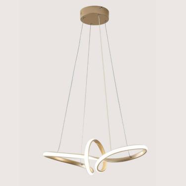 Imagem de Pendente Moderno Dourado 58cm Led 35W 3 em 1 Bivolt