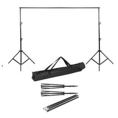 Imagem de Suporte tripé p/ Fundo Infinito Fotográfico + 4 grampos - synnzur