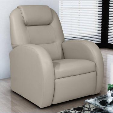 Imagem de Poltrona Para Sala Reclinável Roma Corino Bege