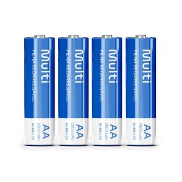 Imagem de Pilhas Recarregáveis AA 2500Mah com 4 Unidades Multilaser - CB052 CB052