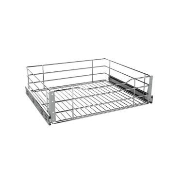 Imagem de Gaveta Aramada Deslizante  37x16x48  Aço Cromado 7011