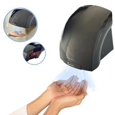 Imagem de Secador De Mãos Sensor Automático Elétrico Preto 1500w 127v - Importwa