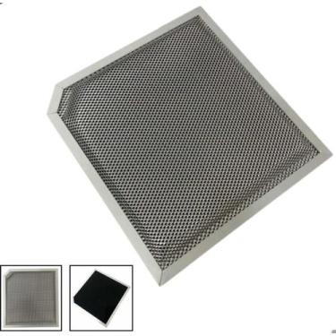 Imagem de Filtro Carvão Ativado Inox Quadrado Coifa Fischer Talent 60cm