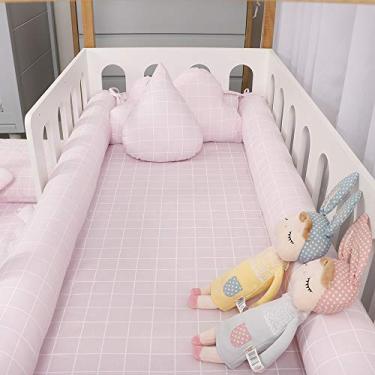 Imagem de Kit Montessoriano Mini Cama Rolinho 4 Peças Boston Rosa (Colchão 1, 50 x 0, 70), Biramar Baby, Rosa