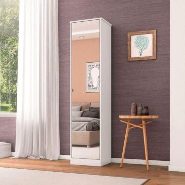 Imagem de Armário Multiuso Reflex Ii 1p Branco Com Espelho Demóbile