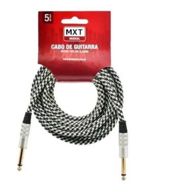 Imagem de Cabo de guitarra Nylon 5m Pr/Br 8.1.069 - MXT
