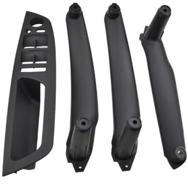 Imagem de Black,1 Set,TPUIZUS Mão Esquerda Condução Interna Maçaneta Painel Trim Tampa Motorista Lateral Janela Interruptor Tampa Kit para BMW E70 E71 X5 X6 2007-2014