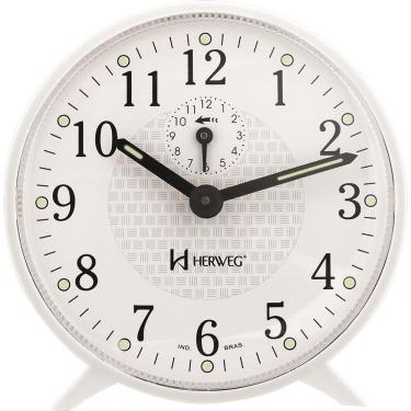 Imagem de Despertador Mecânico Herweg Ref: 2220-021 Branco à Corda