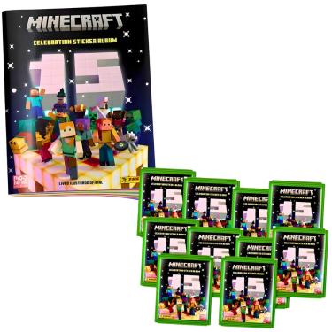 Imagem de Kit Minecraft 2025 Álbum de Figurinhas + 10 Envelopes Panini