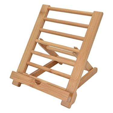 Imagem de Suporte para Tablet de Bambu, Suporte de Mesa Universal Dobrável de Vários ângulos para Partitura Musical de Lista Telefônica de 413 Polegadas, Adequado para 2018 Pro 9.7 10.5,