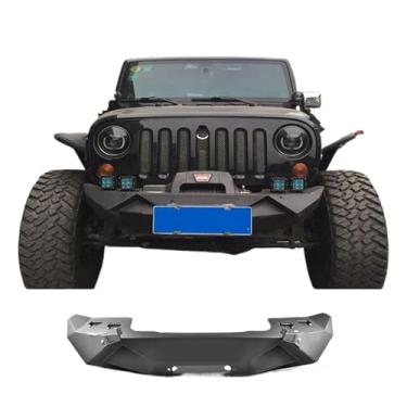 Imagem de Conjunto de para-choque dianteiro e traseiro compatível com Jeep Wrangler 2007-2017 JK Carn Auto Parte Modificar aço(Front Bumper)