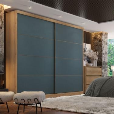 Imagem de Guarda Roupa Casal 2 Portas de Correr em MDF Málaga THB