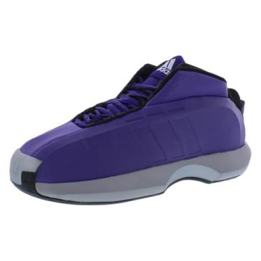 Imagem de adidas Tênis masculino Grand Court Base, Roxo real/preto (core black), estanho, 7.5