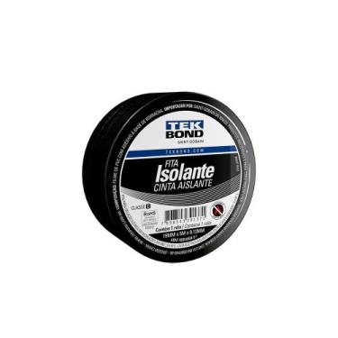 Imagem de Fita Isolante Tekbond Uso Geral 19mmx5m - Embalagem com 10 Unidades - 