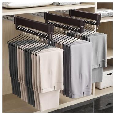 Imagem de 5sssallefaa Vareta de roupas de guarda-roupa retrátil de 21 a 56 cm, para guardar roupas de guarda-roupa, economizar espaço, capacidade de carga 25 kg, 1 peça (tamanho: 56 cm/22 polegadas) (uma cor 56