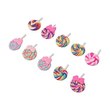 Imagem de Clay Lollipop Decoração Fadesess Brilhante Cor Luz Ampla Aplicação para Crafters