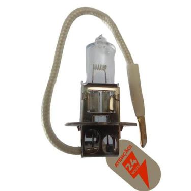 Imagem de LÂMPADA H3 HALÓGENA 24V - 70W - BASE PK22s BRANCA - FLASH TRUCK