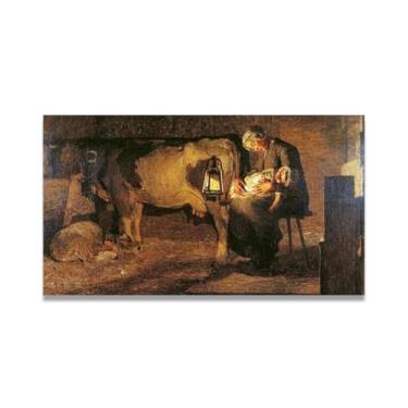 Imagem de As Duas Mães Impressões em Tela Abstrata Arte de Parede Famosas Pinturas a Óleo Reprodução Arte Paisagem Imagem Para Sala de Estar Decoração de Casa 70 x 126 cm