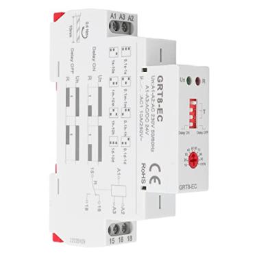 Imagem de Interruptor de relé de Tempo de Função Dupla Com Display LED, AC230V ou AC24V DC24V, Caixa ABS, Faixa de Atraso Ajustável 0,1S-10 Dias para Controle Remoto, Controle Automático