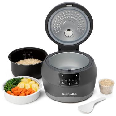 Imagem de Panela de Arroz Elétrica 2.5L, 600W, 110v, NUTRIBULLET NBG50100, Preto