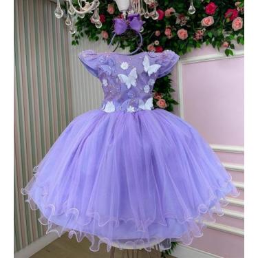 Imagem de Vestido Marie Jardim Encantado Lilás, 8, Lavender