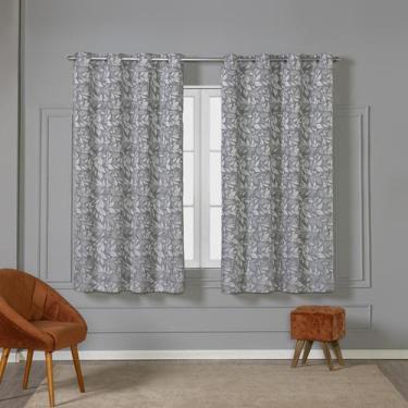 Imagem de Cortina Tecido Jacquard 2,00x1,30 Para Sala Quarto Cortina Estampada S