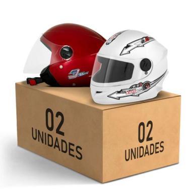 Imagem de Kit 2 Capacete New Liberty 3 Elite + Liberty 4 Kids Feminino Masculino