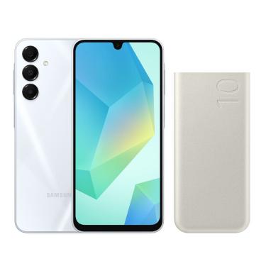 Imagem de A16 5G 128GB - Cinza + Bateria Carregador Portátil 2x USB-C, 10000mAh, Super Rápida 25W - Bege