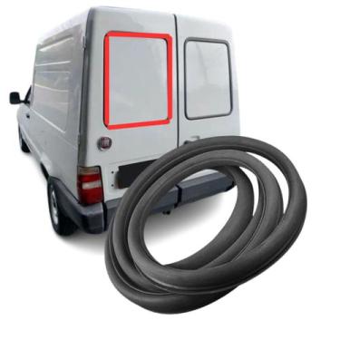 Imagem de Borracha Do Vigia Porta Traseira Fiat Fiorino 1984 A 2016 - DJ BORRACH