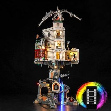 Imagem de BrickBling LED Lighting Kit for Lego Harry Po-tter Gringotts Wizarding Bank Building Set, Remote Control Verison Lights Compatible with Lego 76417-Lights Only, No Model