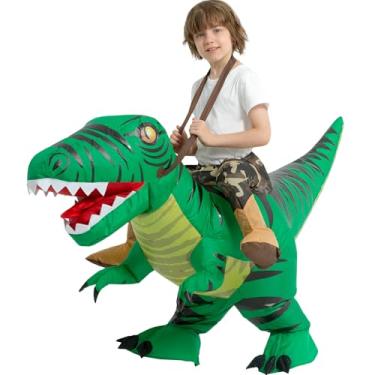 Imagem de tasanor Blow Up Raptor Costume,Inflatable Costumes for Kids,Inflatable Dinosaur Costume,Halloween Costumes for Girls/Boys (2-3YRS)