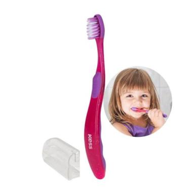 Imagem de Escova de Dentes Infantil Cerdas Extra Macias A Partir de 7 Anos RosaT