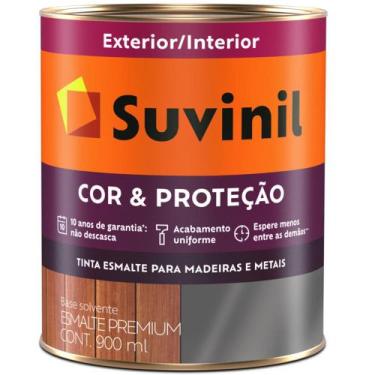 Imagem de Tinta Esmalte Sintético Cor e Proteção Fosco para Madeira e Metal 900m