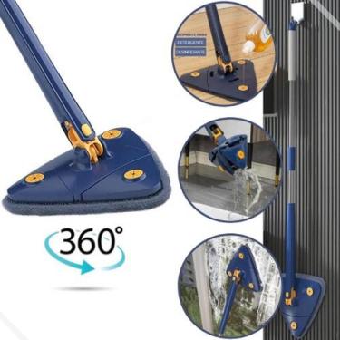 Imagem de Esfregão Triangular Rodo Mop Giratorio Inox Vassoura Magica - Yepp